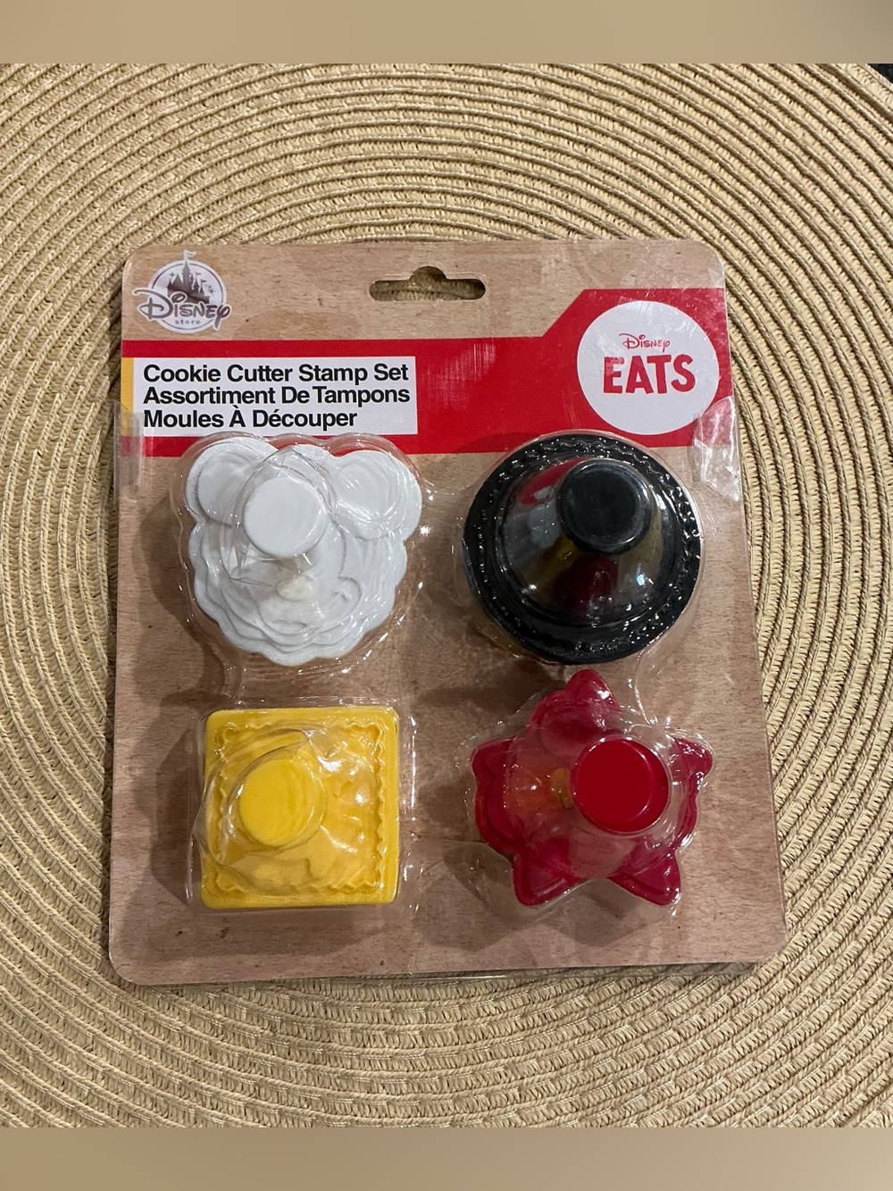 Disney Eats Cookie Cutter & Stamp Set - White, Black, Yellow, Red